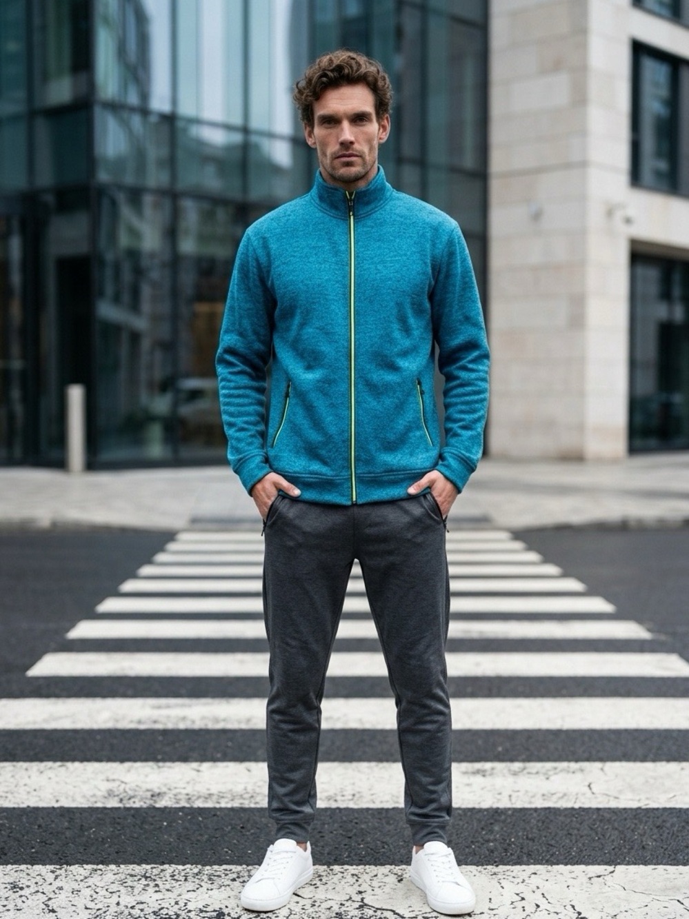 Men's Full-Zip Casual Jacket